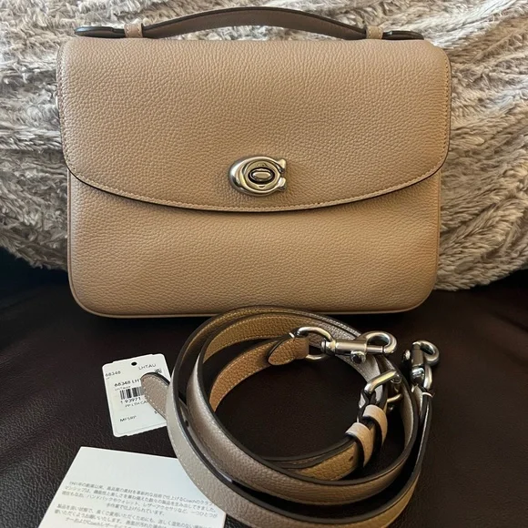 Coach Cassie in Taupe Leather Crossbody Bag - Picture 2 of 3
